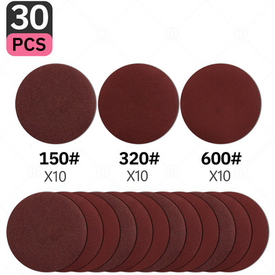 5-tollised liivapaberi lihvimiskettad 60-5000 teraga ümmargused flokeerivad liivapaberid lihvimisveski poleerimismasin autotööstuse puidu orbitaallihvija