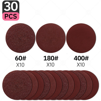 5-tollised liivapaberi lihvimiskettad 60-5000 teraga ümmargused flokeerivad liivapaberid lihvimisveski poleerimismasin autotööstuse puidu orbitaallihvija