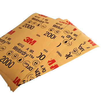 5 τμχ 3M Σετ Γυαλόχαρτο 1500/2000 Grit Sand Paper Water/Dry Abrasive SandPapers