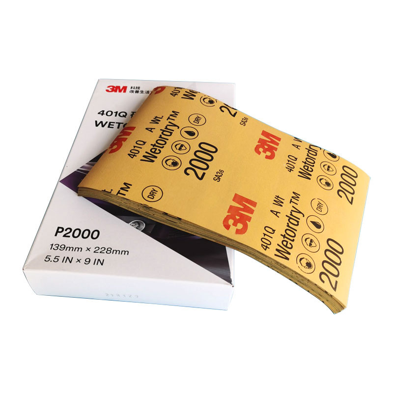 Set 5 bucăți șmirghel 3M Hârtie abrazivă cu granulație 1500/2000 Apă/Hârtii abrazive uscate