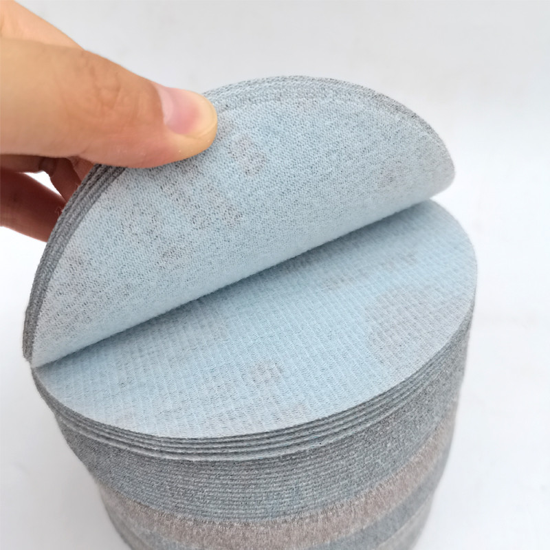 10 buc chit de lustruit pentru mașină 5 inch șmirghel 125 mm alb rotund flocat autoadeziv mașină de șlefuit foaie de lustruit