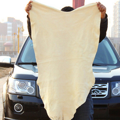 Кърпи за миене на автомобили от естествена кожа от дива коза Супер абсорбираща кърпа за почистване на домашни прозорци на автомобили, сушене и почистване Бързосъхнеща кърпа за миене на автомобили