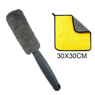 Autopraonica Prijenosna četka za naplatke kotača od mikrovlakana Čišćenje automobila za pranje kotača za automobil s plastičnom ručkom Alati za automatsko pranje