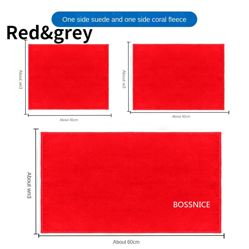 Itin sugeriantis automobilinis zomšinis ir koralinis aksominis rankšluostis dvipusis automobilių valymo šluostė Daugiafunkcis automobilių rankšluosčių priedai