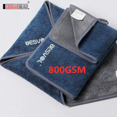 Accesorii auto din microfibră din lână de corali super groasă 800 GSM Accesorii pentru mașină super absorbantă pentru curățarea mașinii lavetă pentru detalii pentru îngrijirea auto Prosoape pentru uscare