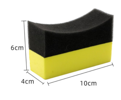 Σφουγγάρι καθαρισμού ελαστικών αυτοκινήτου 1/2 τεμ. Σφουγγάρι Καθαρισμού Βούρτσα Γυαλίσματος με κερί Σφουγγάρι Εργαλείο σε σχήμα U Σχεδίαση Ισχυρή καθαριστική δύναμη