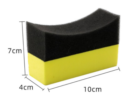 Σφουγγάρι καθαρισμού ελαστικών αυτοκινήτου 1/2 τεμ. Σφουγγάρι Καθαρισμού Βούρτσα Γυαλίσματος με κερί Σφουγγάρι Εργαλείο σε σχήμα U Σχεδίαση Ισχυρή καθαριστική δύναμη