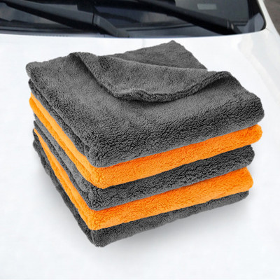 Допълнителни микрофибърни кърпи Парцал за миене на автомобили Многофункционална плюшена микрофибърна кърпа за почистване без ръбове Кърпа за почистване на детайли на автомобила