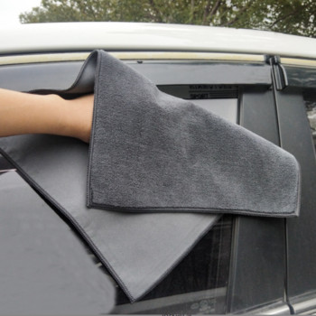 500GSM супер абсорбираща автомивка Двустранна микрофибърна кърпа с висока плътност Коралово кадифе кола маска кола кърпа за почистване на кола