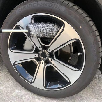 Πλυντήριο αυτοκινήτου Super Brush Microfiber Τροχοί Premium Βούρτσα Αντιολισθητική Λαβή Εύκολη Καθαρισμός Ζάντες Ακτίνες Αξεσουάρ αυτοκινήτου κάννη τροχού