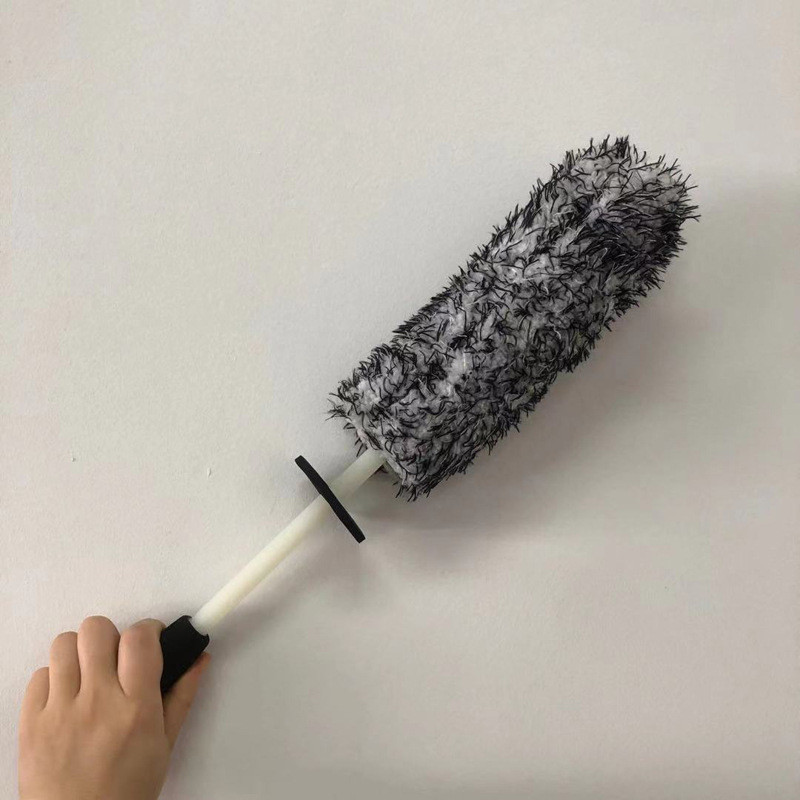 Spălătorie auto Super Perie Microfibră Premium Roți Perie Mâner antiderapant Jante ușor de curățat Spițe Roată Butoi Accesorii auto