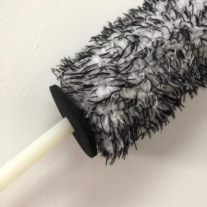 Spălătorie auto Super Perie Microfibră Premium Roți Perie Mâner antiderapant Jante ușor de curățat Spițe Roată Butoi Accesorii auto