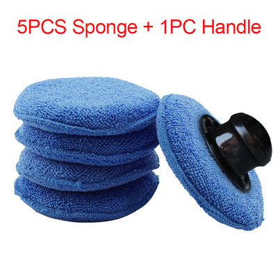 5/6/8/10 buc Burete de ceară pentru mașină pentru curățarea mașinii Accesorii pentru vehicule Aplicator de spumă Îndepărtare praf Detaliu tampon de lustruire pentru îngrijire auto