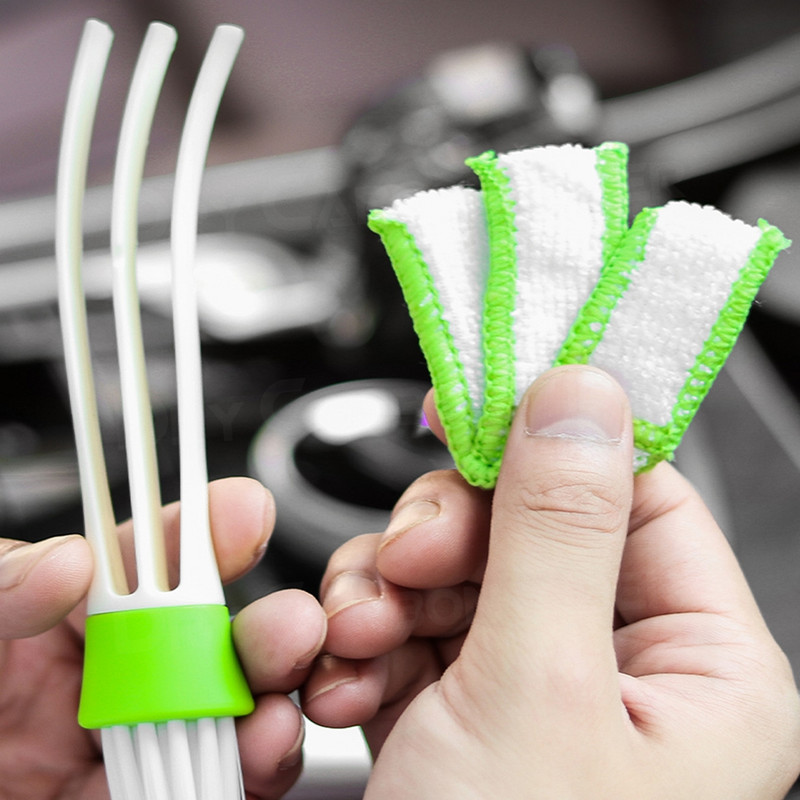 Έξοδος κλιματισμού αυτοκινήτου Βούρτσα καθαρισμού βούρτσας αφαίρεσης σκόνης Πληκτρολόγιο εσωτερικού αυτοκινήτου Λεπτομέρειες βούρτσας