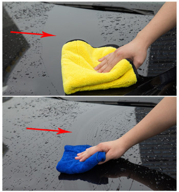 Микрофибърна кърпа за автомивка Почистваща кърпа за сушене на автомобил Кърпа за грижа за автомобила Микрофибърна кърпа за кола Микрофибърна кърпа 30x30/40/60cm
