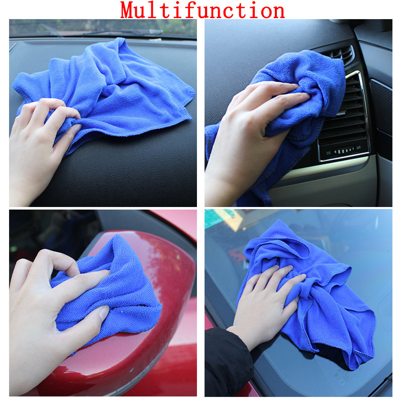 6vnt mikropluošto automobilių plovimo rankšluostis prietaisų skydelis oro išleidimo angos priekinio stiklo valymo įrankis automatinio valymo priedai 30 * 30 cm / 30 * 70 cm