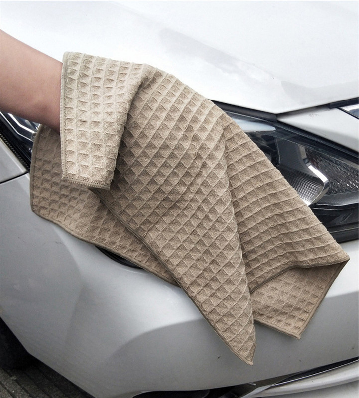 40x40cm autokuivatusriideid kaltsud Suure imavusega vahvlikkude klaas ja aken mikrokiust rätik Autopesutarvikud