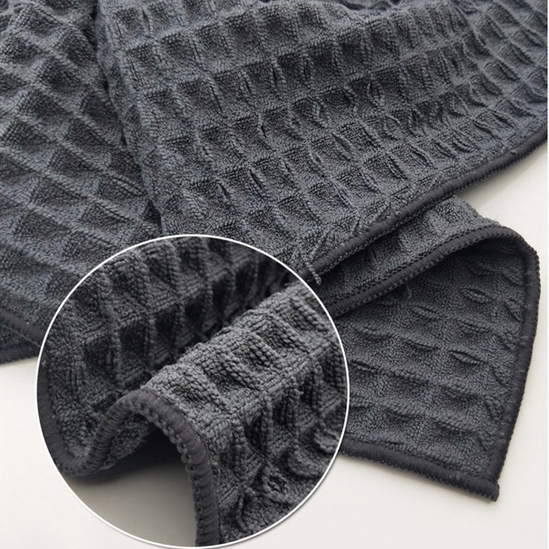 40x40cm autokuivatusriideid kaltsud Suure imavusega vahvlikkude klaas ja aken mikrokiust rätik Autopesutarvikud