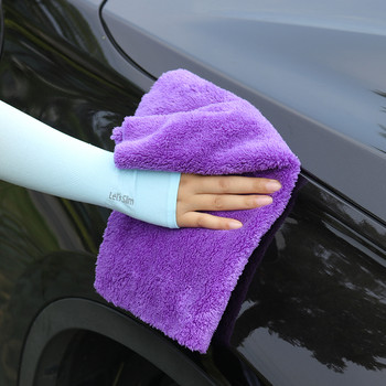 40X40CM Кърпа за кола Премиум микрофибърна детайлна кърпа за кола Супер абсорбираща кърпа Ултра мека кърпа за сушене на кола без ръбове
