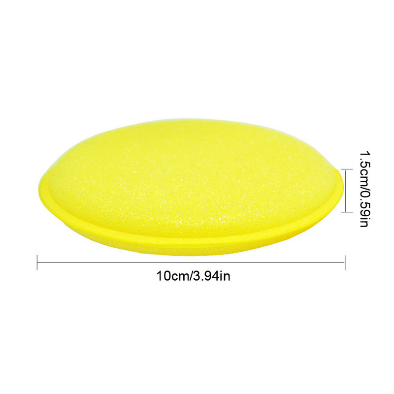 Aplicator de ceară cu burete din spumă pentru mașină Tampoane de detaliere pentru curățare Ceară Burete moale Accesorii de curățare Îndepărtare praf Tampă de lustruire pentru îngrijirea auto