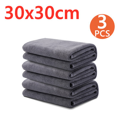 3/5/10 τμχ Extra Soft Car Wash Microfiber Πετσέτα Καθαρισμός αυτοκινήτου Στεγνόπανο Care Care Πανί με λεπτομέρειες Αξεσουάρ πετσετών πλυσίματος αυτοκινήτου