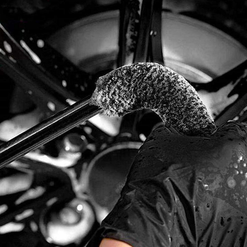 Tipptasemel mikrokiust Premium veljehari libisemiskindla käepidemega Kergesti puhastatavad veljed, kodarad ratta silinder ja pidurisadula autokiudhari