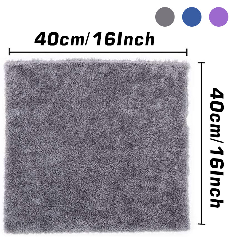 3/5/10 tk autopesu mikrokiust käterätik Puhastuskuivatav auto poleerimislapp Pehme servadeta autodetailvaha rätik 40X40CM 350GSM