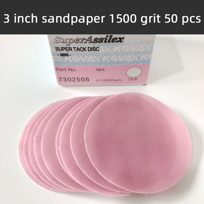 Ιαπωνία 3 ιντσών 50 PC Μαλακό φιλμ Γυαλόχαρτο Βαφή αυτοκινήτου Ξηρή λείανση και στίλβωση Μαλακό λειαντικό καθαρό σπρέι επεξεργασίας επιφάνειας