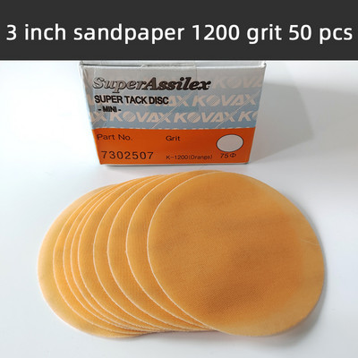 Ιαπωνία 3 ιντσών 50 PC Μαλακό φιλμ Γυαλόχαρτο Βαφή αυτοκινήτου Ξηρή λείανση και στίλβωση Μαλακό λειαντικό καθαρό σπρέι επεξεργασίας επιφάνειας