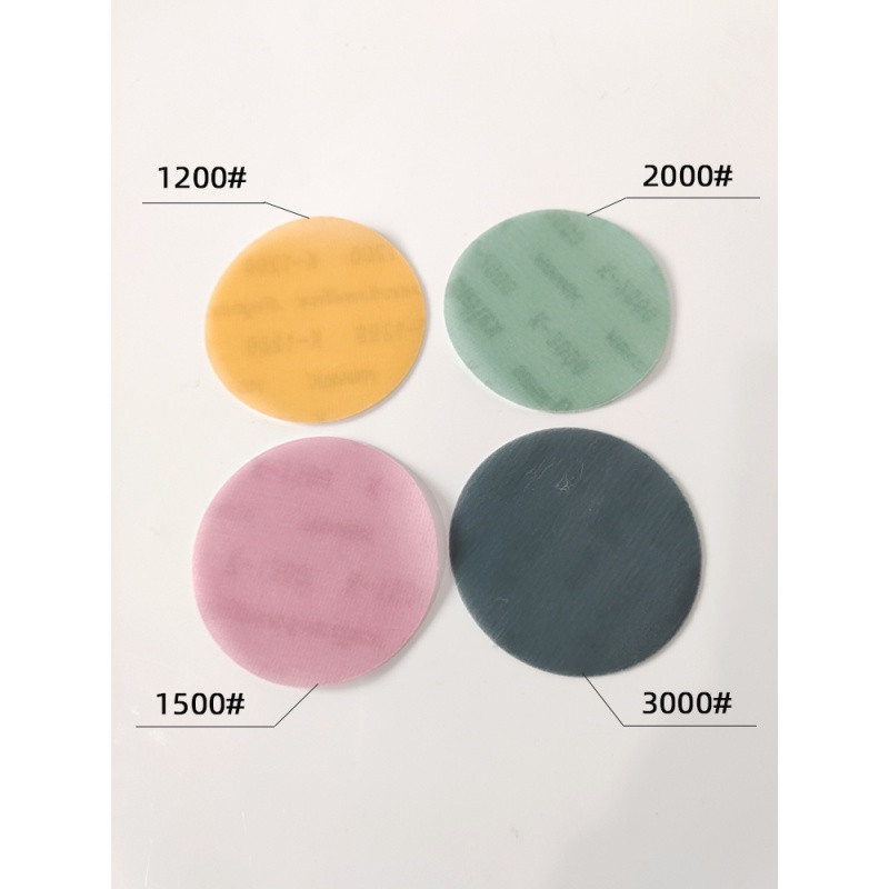 Ιαπωνία 3 ιντσών 50 PC Μαλακό φιλμ Γυαλόχαρτο Βαφή αυτοκινήτου Ξηρή λείανση και στίλβωση Μαλακό λειαντικό καθαρό σπρέι επεξεργασίας επιφάνειας