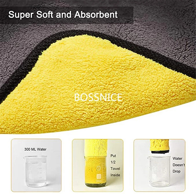 Carpă pentru spălat auto Prosop Microfibră pentru mașini Prosop din microfibră Lavetă de curățare Prosop de curățare uscată Detaliere automată Instrumente de curățare auto