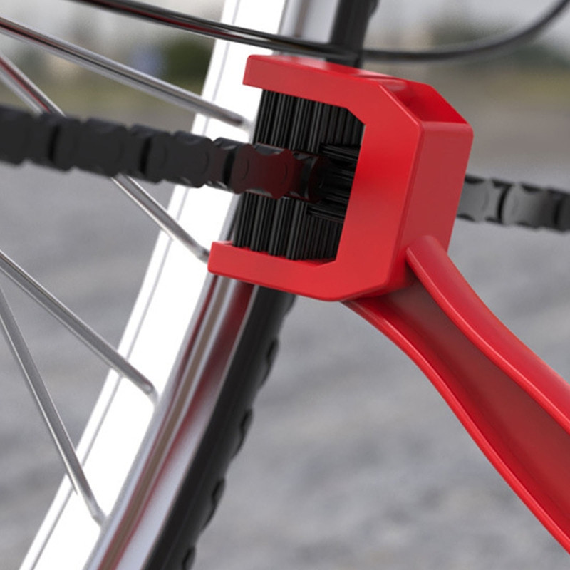 Mootorratta mägijalgratta tõukeratta kahe otsaga keti puhastushari Jalgratta ketihari Mootorratta keti puhastustööriist