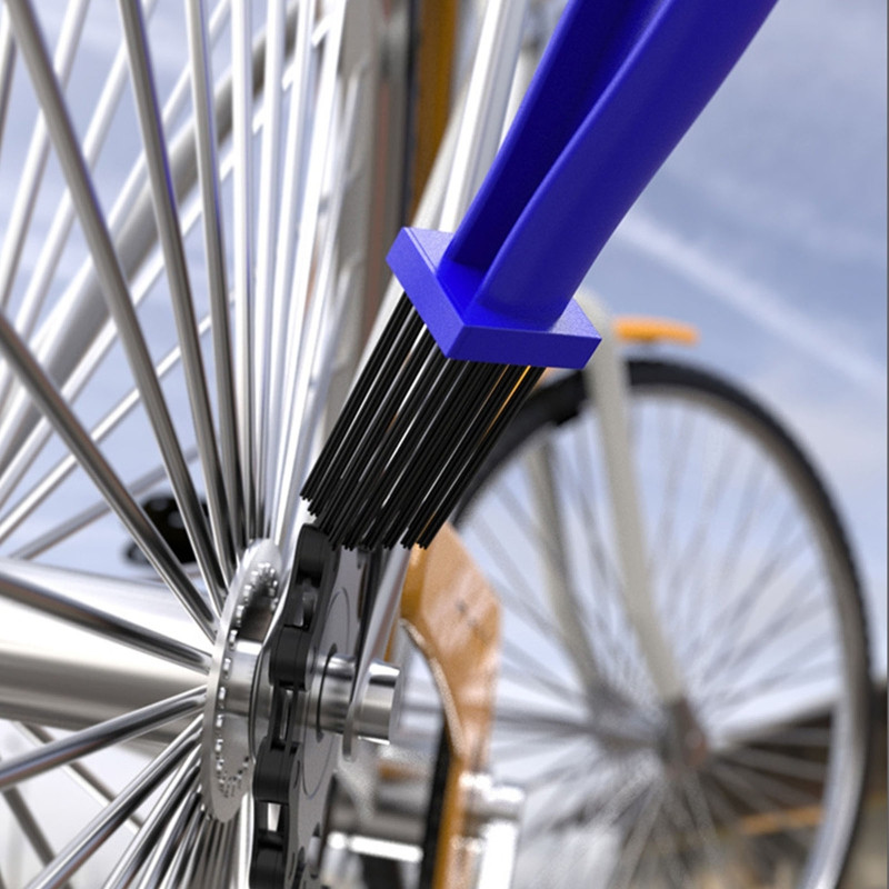 Mootorratta mägijalgratta tõukeratta kahe otsaga keti puhastushari Jalgratta ketihari Mootorratta keti puhastustööriist