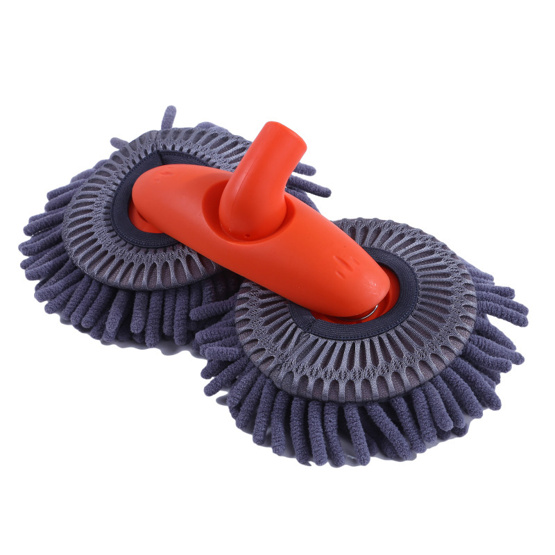 Σφουγγαρίστρα διπλής βούρτσας Περιστρεφόμενη κεφαλή πλυντηρίου αυτοκινήτου Τηλεσκοπική σφουγγαρίστρα τριών τμημάτων Καθαρισμός παραθύρου οροφής Συντήρηση Αναλώσιμα αυτοκινήτου Αξεσουάρ