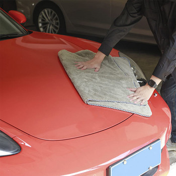 1 бр. Инструмент за почистване на автомобили Супер абсорбираща микрофибърна кърпа Детайлиране на пране Сушене на кърпи Care Cloth Автомобилни аксесоари 40x60/100 см