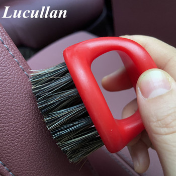 Lucullan Ergonomics Round Finger Brush Инструменти за детайлизиране на автомобила за интериор, кожена седалка, покрив, панел, табло