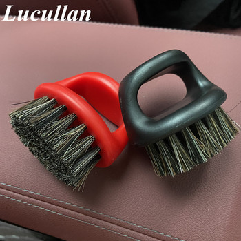 Lucullan Ergonomics Round Finger Brush Инструменти за детайлизиране на автомобила за интериор, кожена седалка, покрив, панел, табло