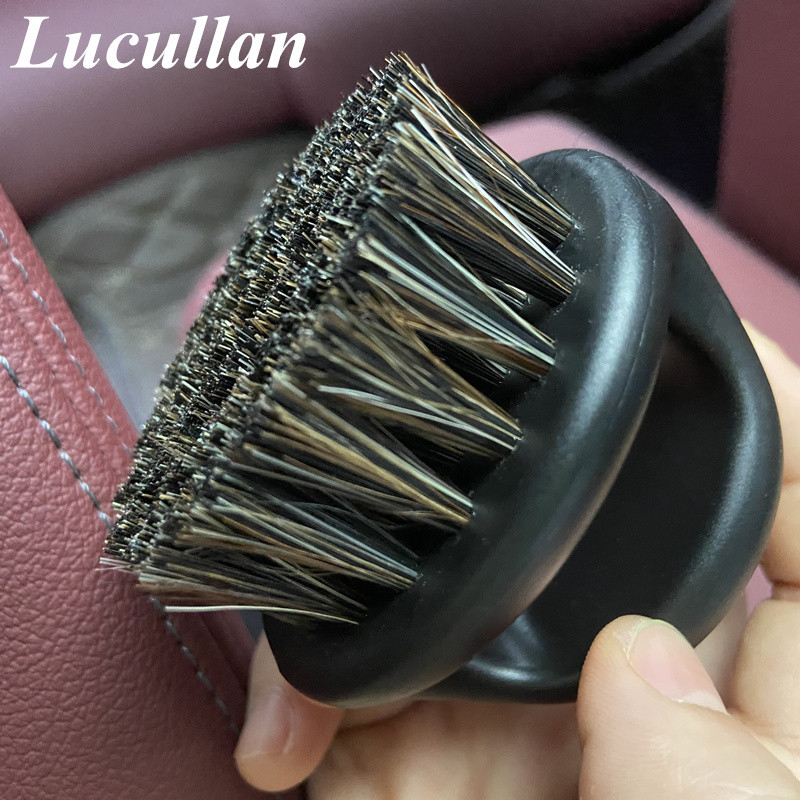 Lucullan Ergonomics Στρογγυλή βούρτσα δακτύλων Περιποίηση αυτοκινήτου Εργαλεία λεπτομερειών για εσωτερικό, δερμάτινο κάθισμα, οροφή, πίνακας, ταμπλό