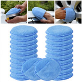 Микрофибърна восък ApplicatorPad Combination 5" Diameter Ultra Soft with Finger Pocket Polish Car Wax Apply Buff Pads Почистване на автомобила