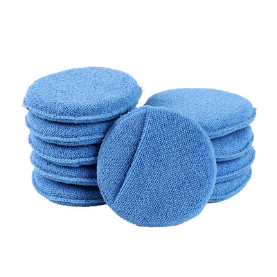 Микрофибърна восък ApplicatorPad Combination 5" Diameter Ultra Soft with Finger Pocket Polish Car Wax Apply Buff Pads Почистване на автомобила