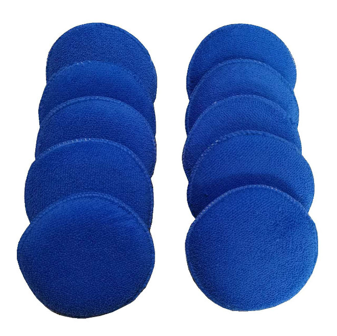 Микрофибърна восък ApplicatorPad Combination 5" Diameter Ultra Soft with Finger Pocket Polish Car Wax Apply Buff Pads Почистване на автомобила