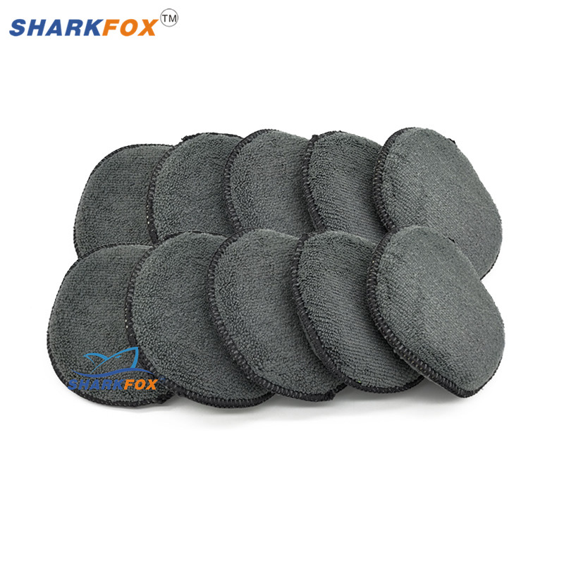 Automobilio vaško kempinė 5 colių minkšta mikropluošto aplikatoriaus padas Rankinis poliravimo kempinė be kišenės tepimui Pašalinti vašką Auto Care