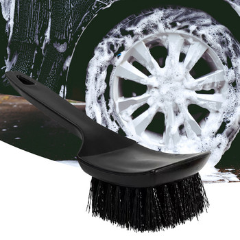 Auto Tire Rim Brush Tire Brush Βούρτσα πλυσίματος αυτοκινήτου Auto Detailing Βούρτσα πλυσίματος αυτοκινήτου Εργονομική λαβή με κυρτή κεφαλή για ελαστικά και τροχούς