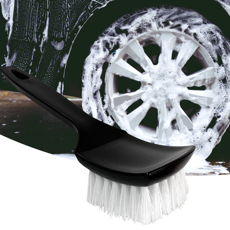 Auto Tire Rim Brush Tire Brush Βούρτσα πλυσίματος αυτοκινήτου Auto Detailing Βούρτσα πλυσίματος αυτοκινήτου Εργονομική λαβή με κυρτή κεφαλή για ελαστικά και τροχούς