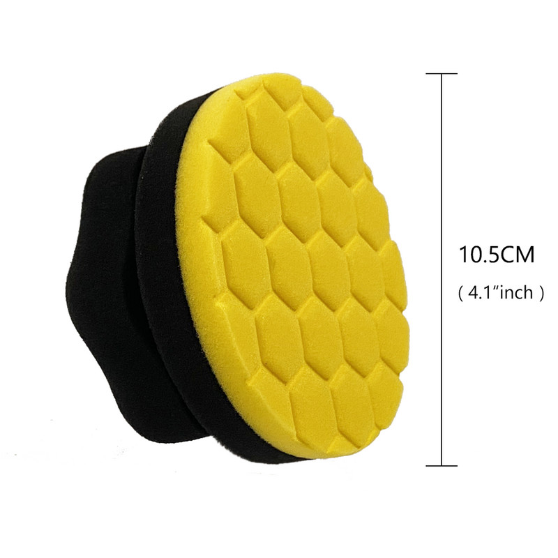 Детайли King Car Car Waxing Foam Applicator 4-инчов ръчен автомобилен керамичен апликатор за кола маска