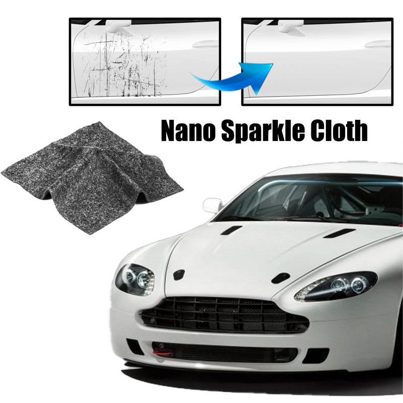 1 buc Magic Nano Sparkle Cloth Eliminator de zgârieturi pentru mașină Dispozitiv de curățare a zgârieturilor de îngrijire auto Instrument de îndepărtare a prafului pentru repararea suprafeței