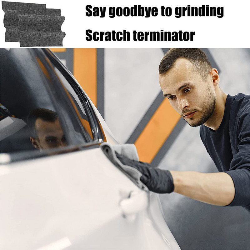 1 buc Magic Nano Sparkle Cloth Eliminator de zgârieturi pentru mașină Dispozitiv de curățare a zgârieturilor de îngrijire auto Instrument de îndepărtare a prafului pentru repararea suprafeței