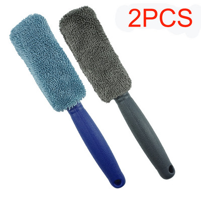 Autopesula Kaasaskantav mikrokiust rattarehvi veljehari Auto velgede pesupuhastus plastikust käepidemega autode pesupuhastusvahendid