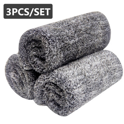 3/5/10kom Praonica automobila Ručnik od mikrovlakana Bambusova vlakna ugljena Krpa za čišćenje automobila Krpa za sušenje Auto Detailing Ručnici za pranje Krpa za automobil