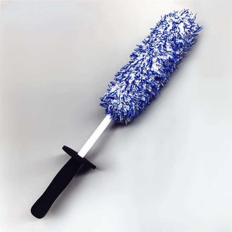 Perie de spălat Perie pentru roți din microfibră Mâner anti-alunecare Ușor de curățat Jante Spițe Butoaie și etrieri Perie de spălat anvelope